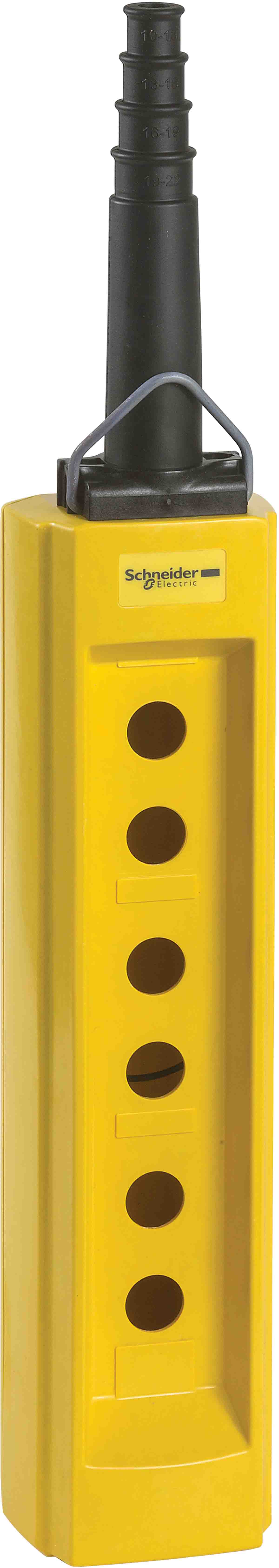 Schneider Electric Control Station Switch, Glass Filled Polyester, 6 Cutouts, IP65