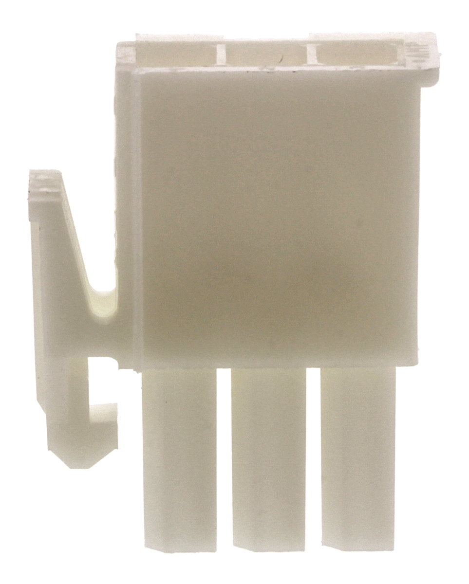 TE Connectivity, Mini-Universal MATE-N-LOK Male Connector Housing, 4.2mm Pitch, 3 Way, 1 Row