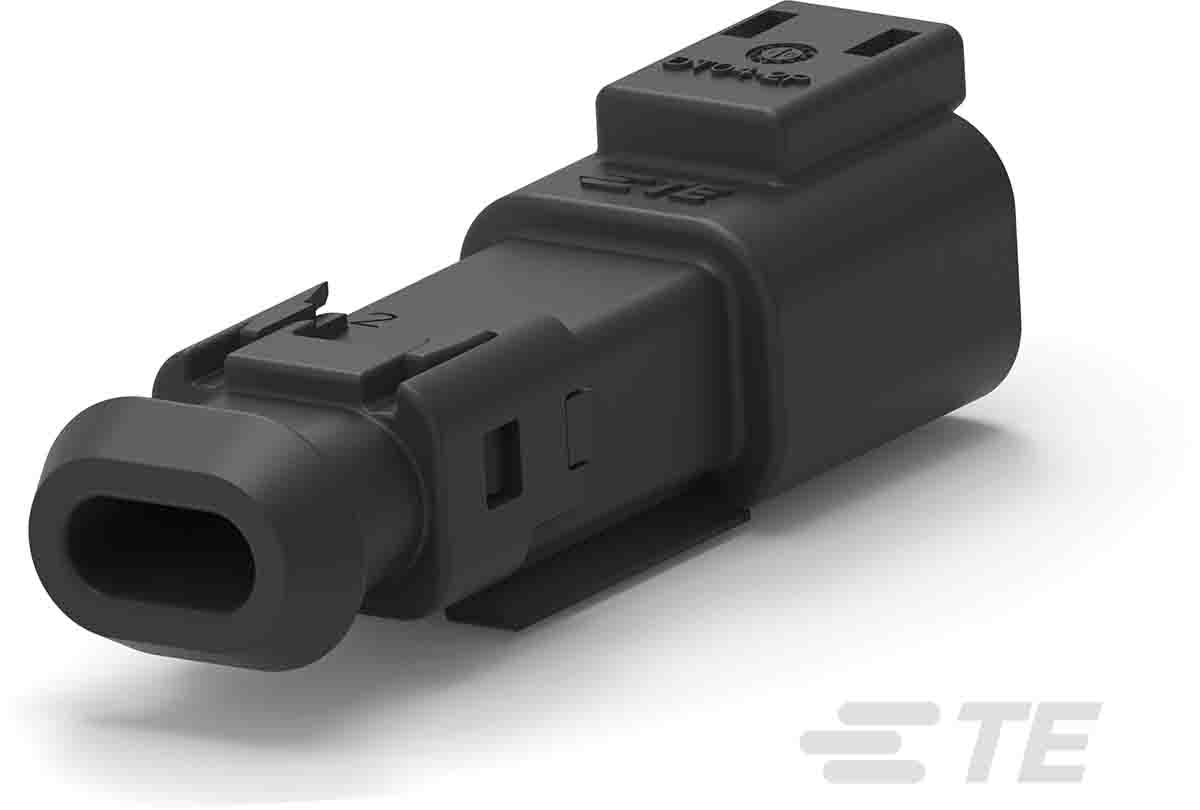 Deutsch, DEUTSCH DT Automotive Connector Socket Black Cable Mount 2 Way, Screw Termination DT04-2P-TE82 / 2-2303812-4