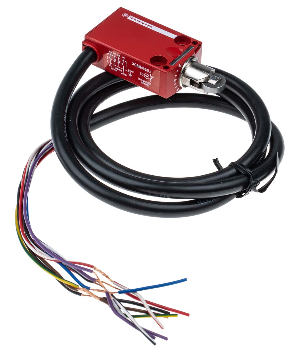 Telemecanique Sensors XCSM Series Roller Plunger Interlock Switch, 2NO/2NC, 4P, Metal Housing