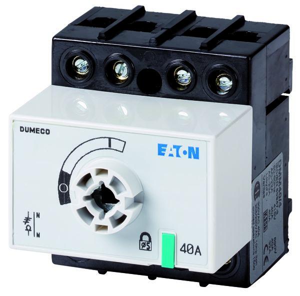 Eaton 4 Pole Surface Mount Isolator Switch - 40A Maximum Current, 22kW Power Rating, IP20