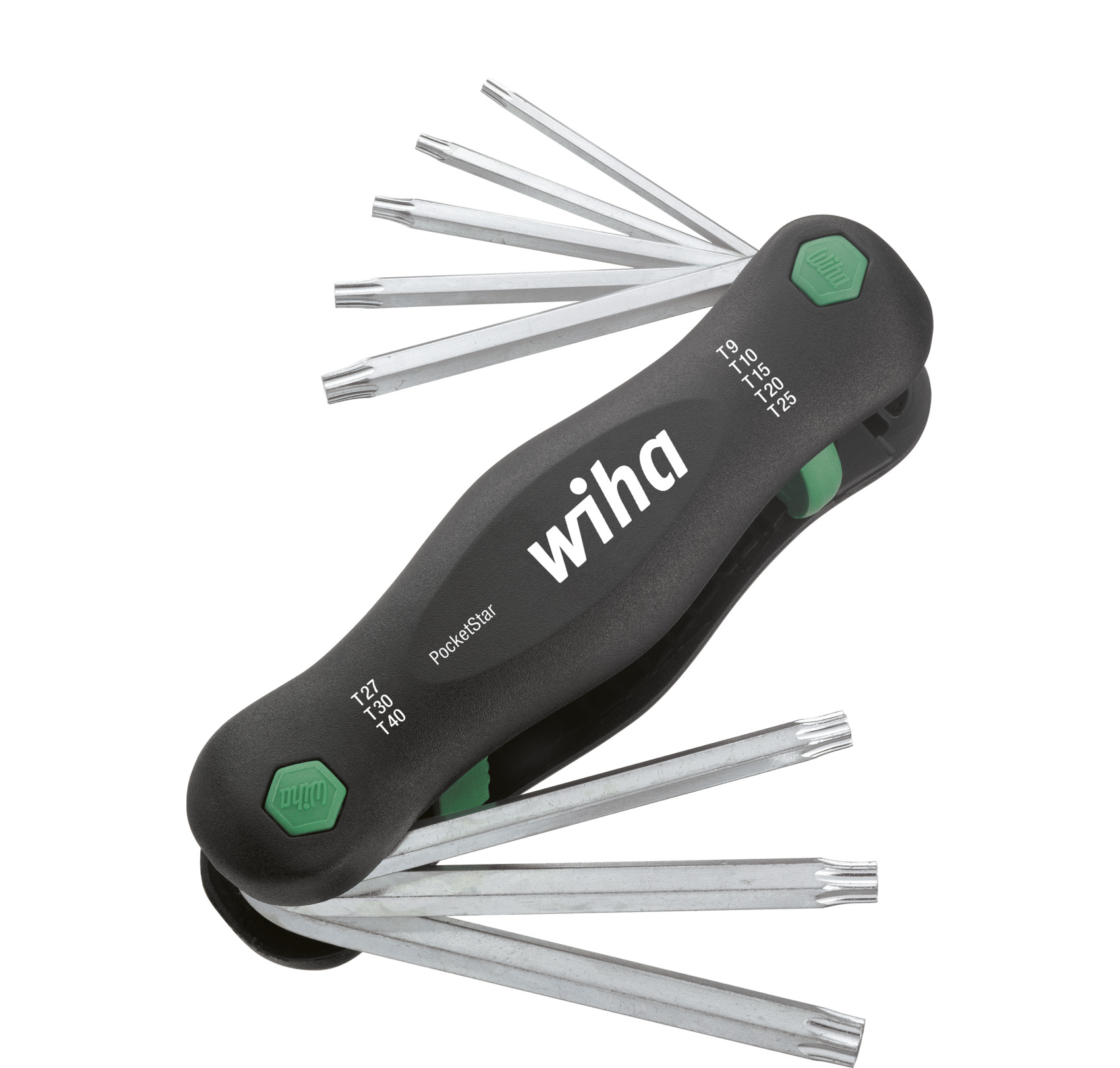 Wiha 8-Piece Torx Key Set, T9 to T40 Size, Straight Shape, Short Arm