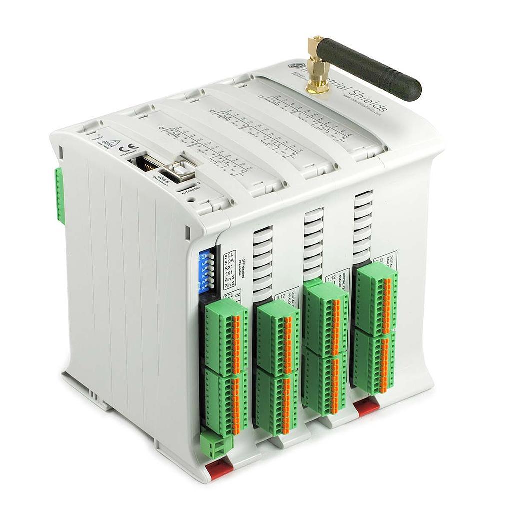 Industrial Shields M-DUINO Series PLC CPU for Use with Rasperry PI, 12 → 24 V dc Supply, Digital, Relay Output,