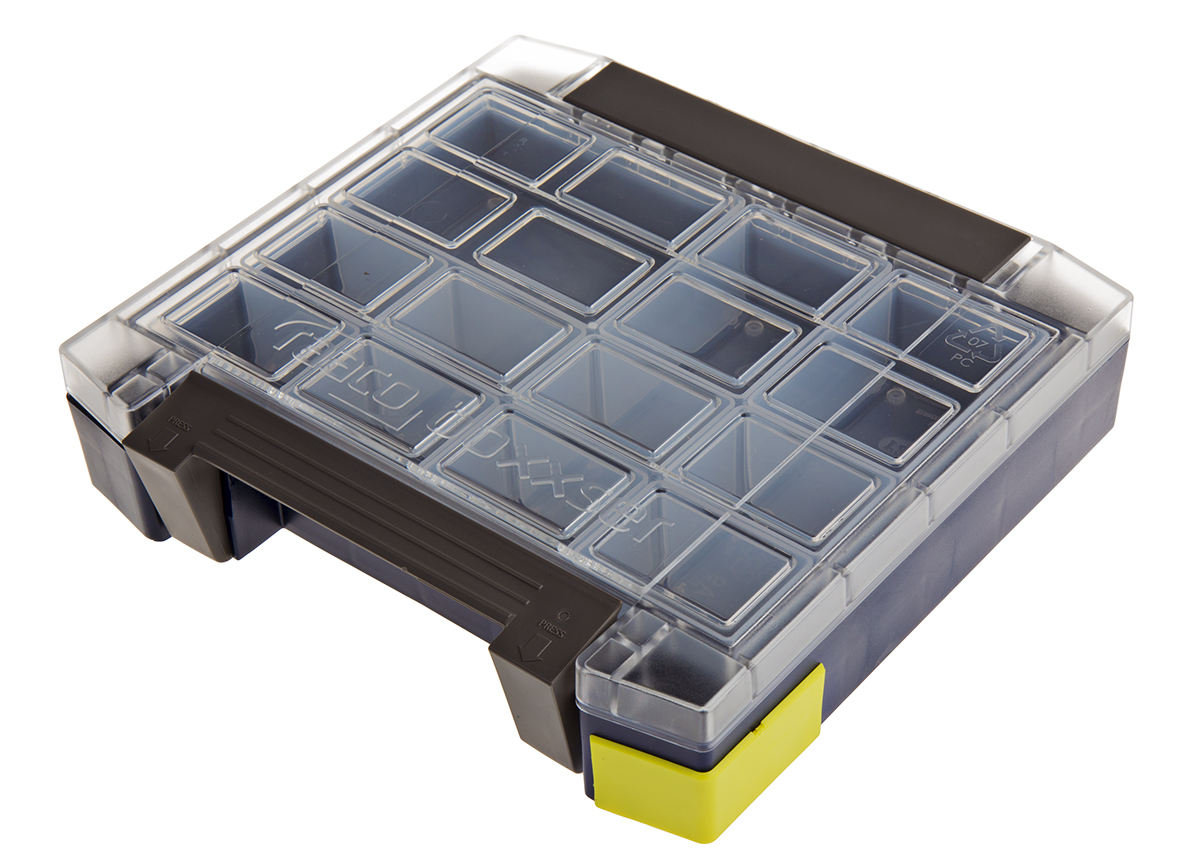 Raaco 11 Cell Grey PC, PP Compartment Box, 55mm x 241mm x 225mm