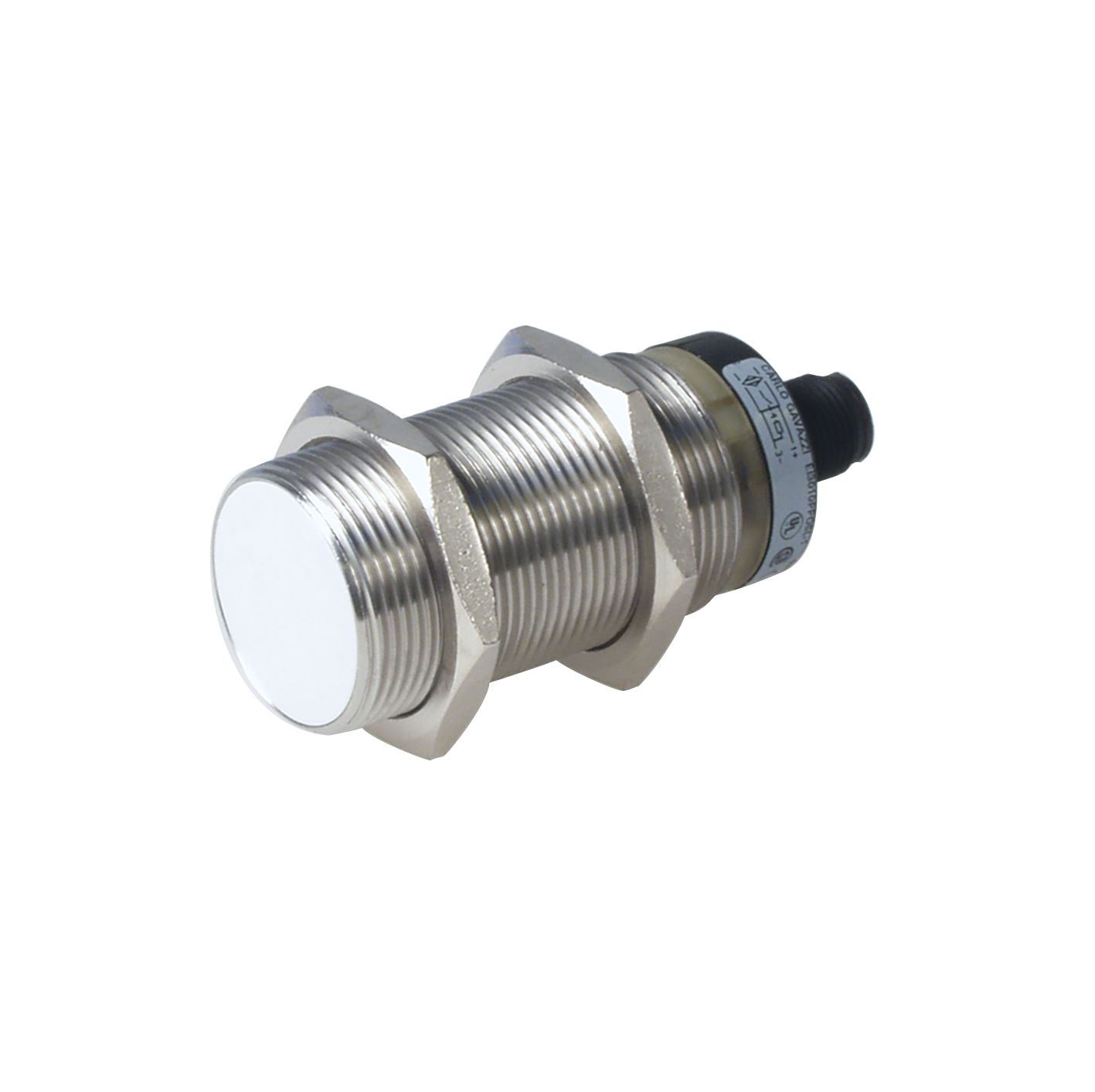 Carlo Gavazzi Inductive Threaded Barrel Proximity Sensor, M30, 10 mm Detection, PNP NO, 10 → 40 V dc