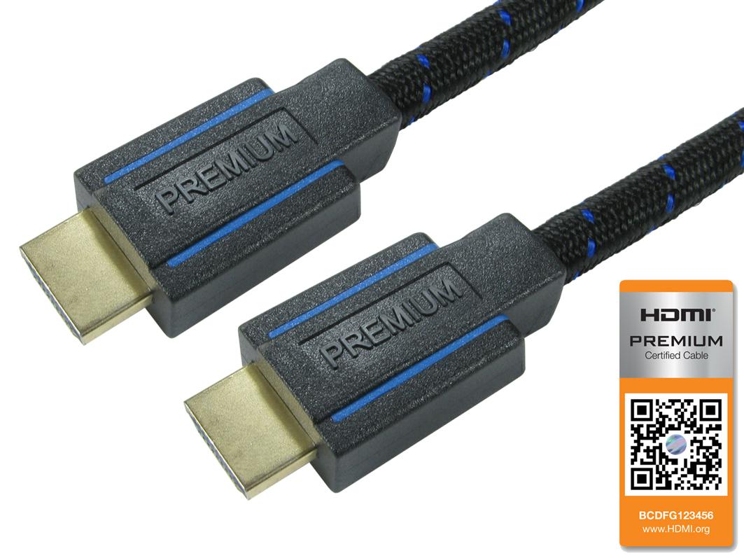 NewLink Premium Certified V2.0 B, 3m Male HDMI to Male HDMI Premium High Speed 4K @ 60Hz