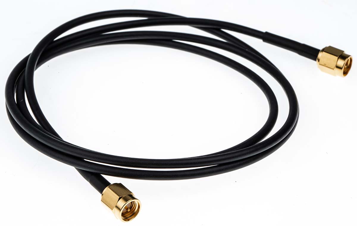 Telegartner L09999 Series, 1000 mm, RG174 Coaxial, Terminated 50 Ω
