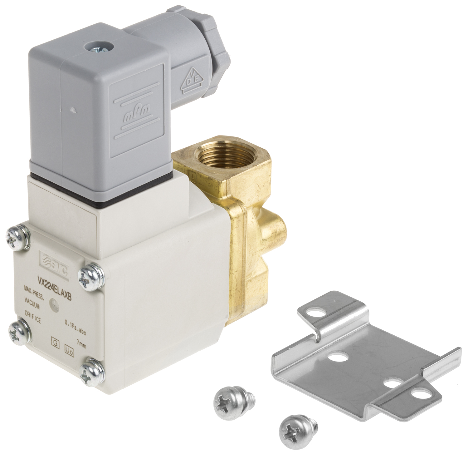SMC 2/2 Pneumatic Solenoid Valve - Solenoid/Spring G 1/4 VX22 Series 230V ac