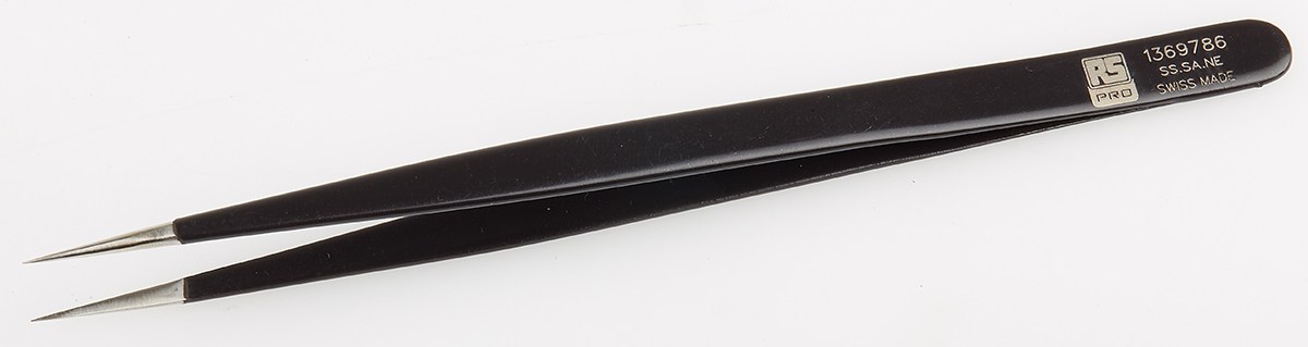 RS PRO 140 mm, Stainless Steel, ESD Tweezers