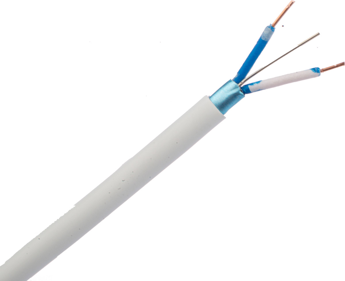 Belden 7703NH Multi-Core Industrial Cable, 2 Cores, 0.33 mm² 22 AWG, Screened, 305 m, White Polyethylene Sheath
