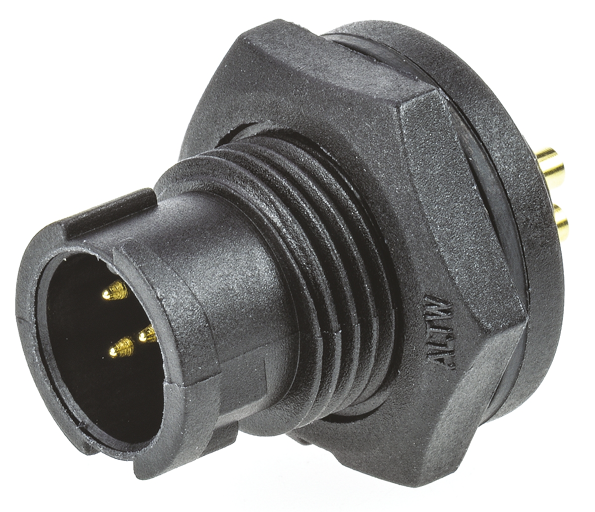 Amphenol Industrial Circular Connector, 5 Contacts, Panel, Miniature Connector, Socket, Male, IP67, Ceres Series