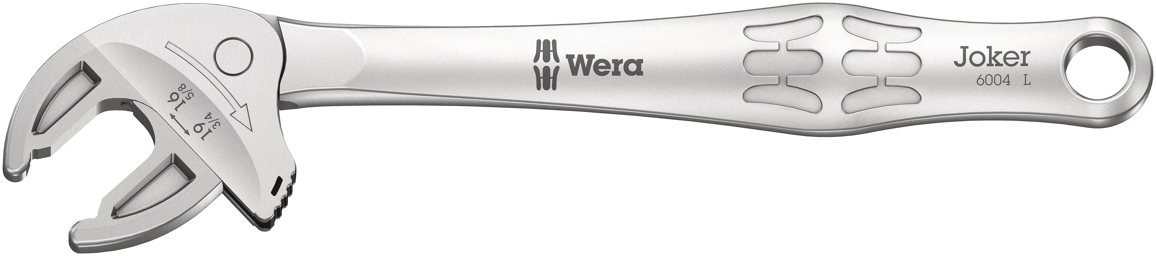 Wera Adjustable Spanner, 224 mm Overall, 19mm Jaw Capacity, Ergonomic Handle