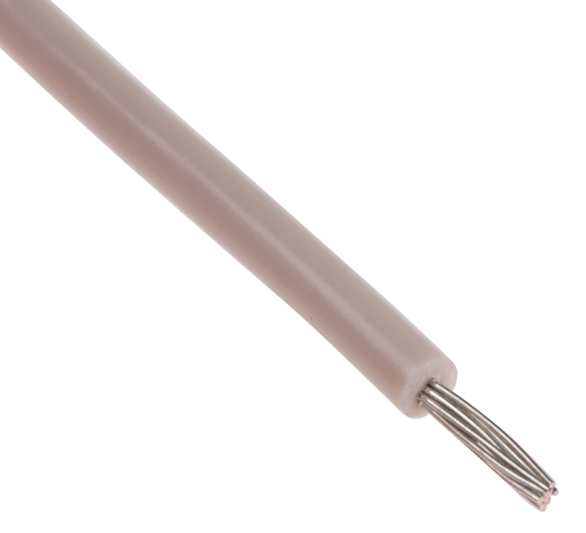 RS PRO White 0.2mm² Hook Up Wire, 24 AWG, 11/0.16 mm, 100m, PVC Insulation