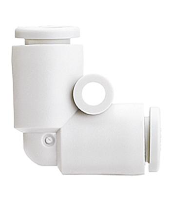 SMC KQ2 Series Elbow Tube-toTube Adaptor, Push In 1/4 in to Push In 1/4 in, Tube-to-Tube Connection Style