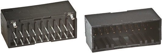 TE Connectivity Dynamic 1000 Series Straight Through Hole PCB Header, 28 Contact(s), 2 mm Pitch, 2 Row, Shrouded