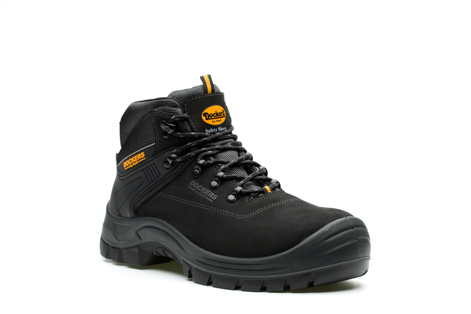 Dockers by Gerli MAGIC HIGH S3 Unisex Black Composite Toe Capped Safety Shoes, UK 8, EU 42