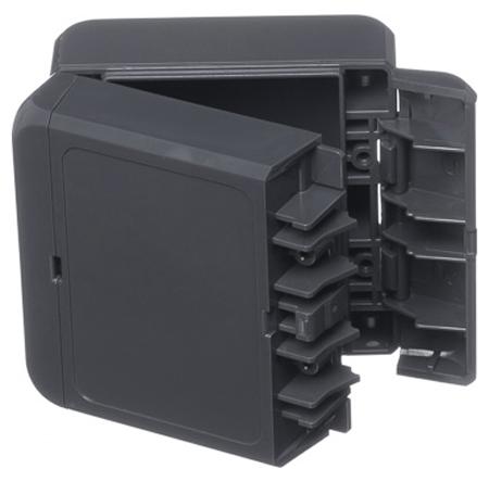 Bopla Bocube Series Graphite Grey ABS Enclosure, IP66, IP68, Graphite Grey Lid, 89 x 80 x 47mm