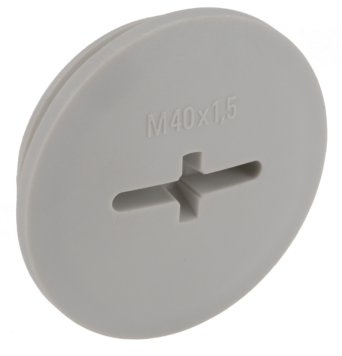 Lapp Blanking Plug, M40, Fibreglass Nylon, 46mm Diameter, Threaded