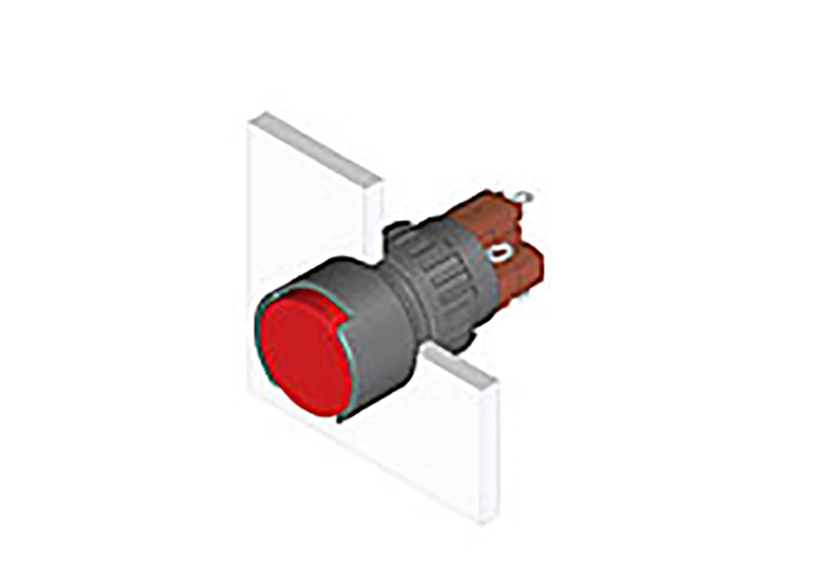 EAO Illuminated Push Button Switch for Use with Series 51 Switches