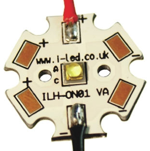 ILS ILH-ON01-YELL-SC201-WIR200., OSLON1 PowerStar LED Array, 1 Yellow LED