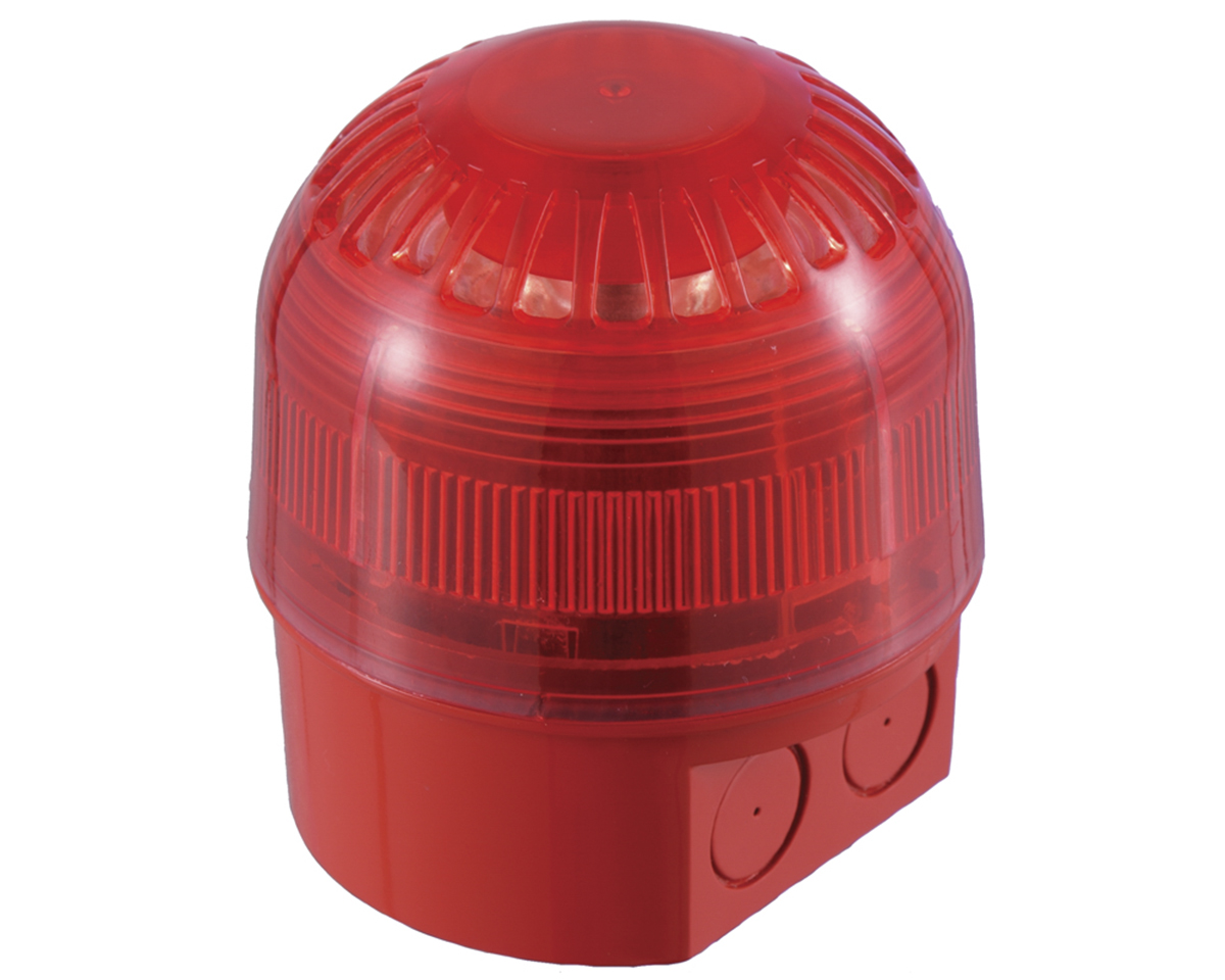 Klaxon Red Sounder Beacon, 17 → 60 V dc, IP65, 106dB at 1 Metre
