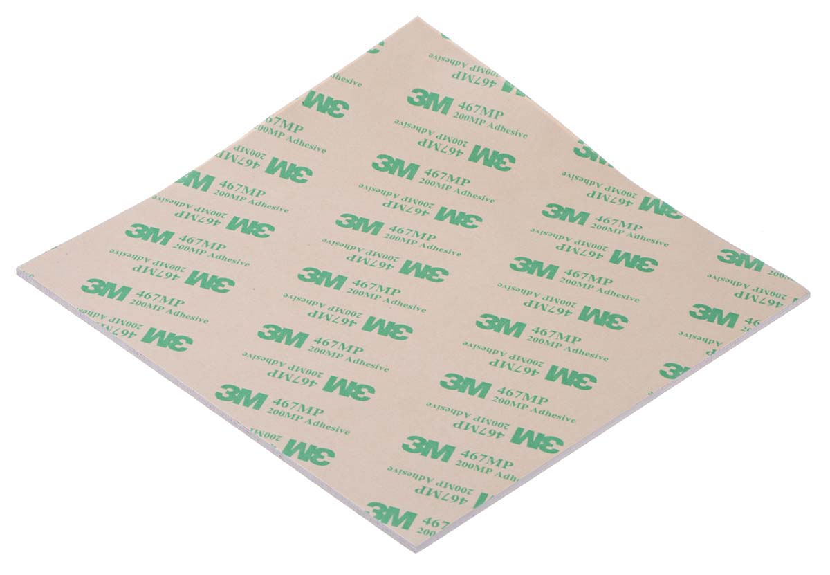RS PRO Self-Adhesive Thermal Interface Sheet, 2.5mm Thick, 1.6W/m·K, 150 x 150mm