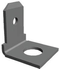 TE Connectivity FASTON .187 Uninsulated Male Spade Connector, PCB Tab, 4.75 x 0.51mm Tab Size