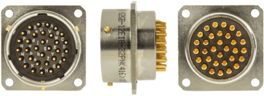 Amphenol Limited, 62GB, Nickel Iron Alloy 32 Way Box Mount MIL Spec Circular Connector Receptacle, Pin Contacts,Shell
