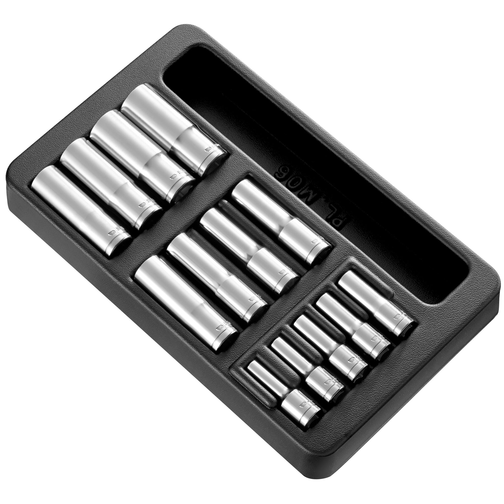 Facom 13-Piece Metric 1/2", 3/8" Deep Socket Set, 6 point