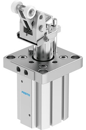 Festo Pneumatic Compact Cylinder - DFST-50-30-L-Y4-A-G2 50 mm Bore, 30 mm DFST Series, Double Acting Acting