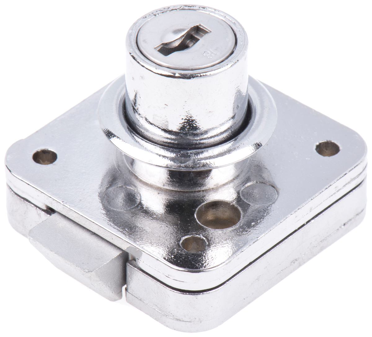 Euro-Locks a Lowe & Fletcher group Company Slam Lock, 21.1mm Panel-to-Tongue, 16.5mm Cutout, Key Unlock