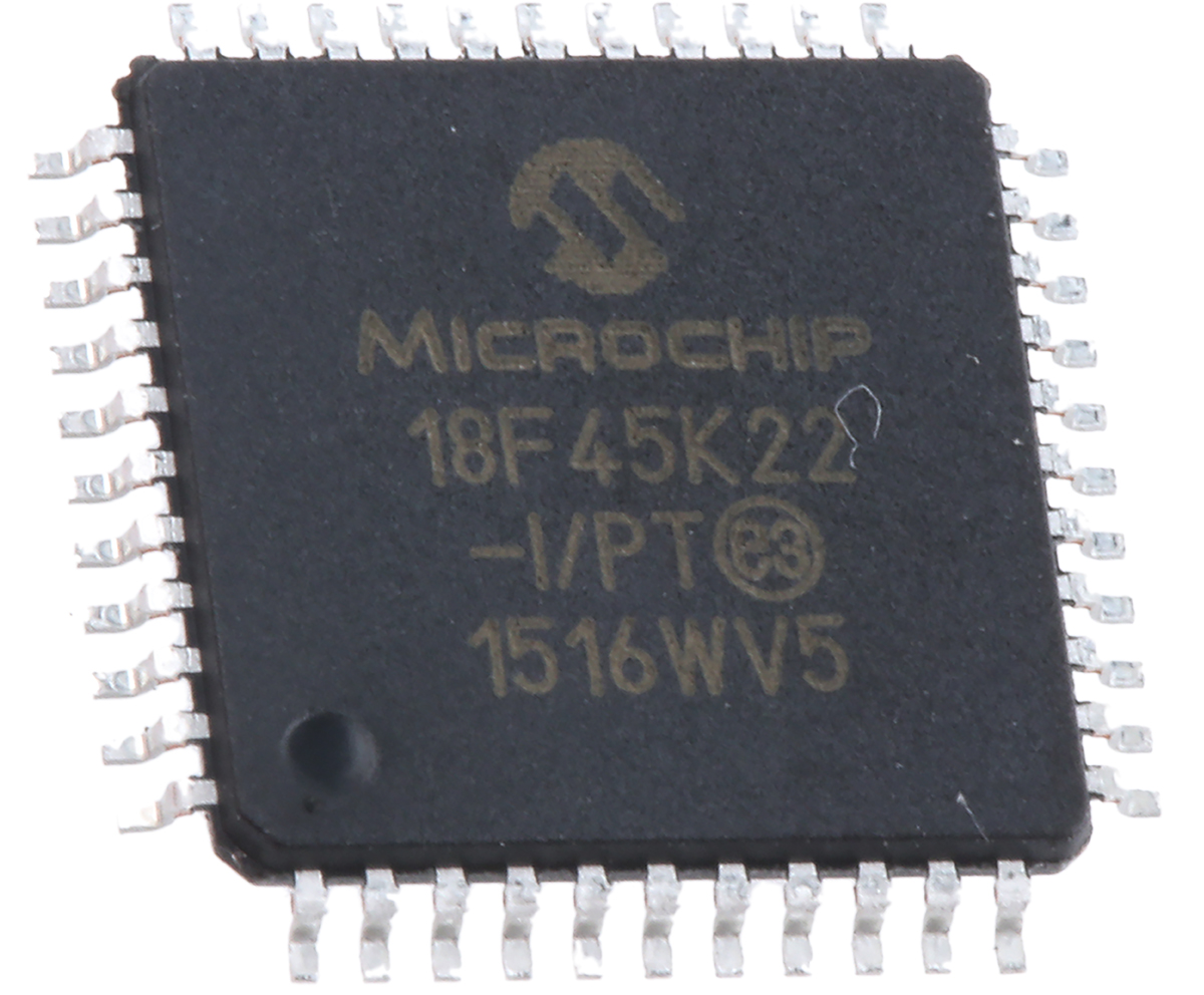 Microchip PIC18F45K22-I/PT, 8 bit PIC, PIC18F45K22 Microcontroller, 64 MHz, 256bit FLASH, 44-Pin TQFP