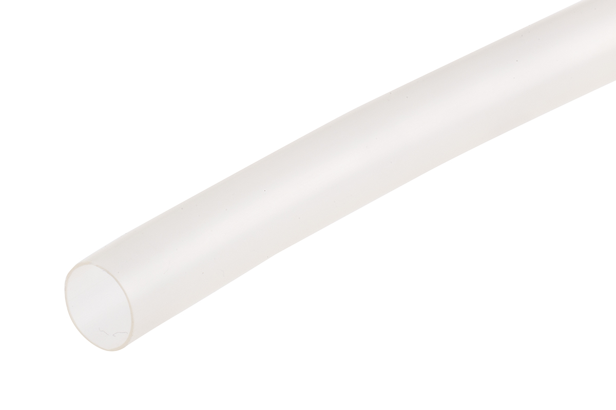 RS PRO Halogen Free Heat Shrink Tubing, Clear 6.4mm Sleeve Dia. x 300mm Length 2:1 Ratio