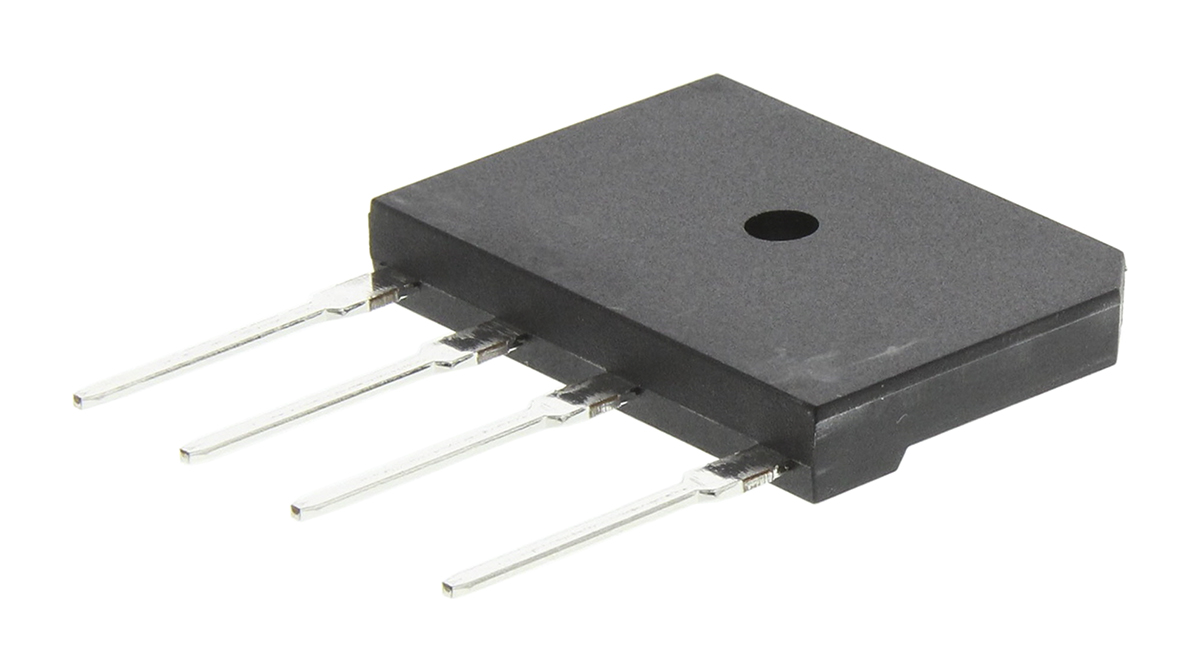 Diodes Inc Bridge Rectifier, 15A, 600V, 4-Pin