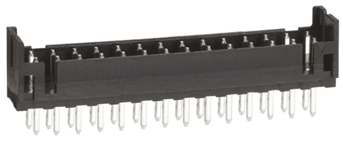 Hirose DF11 Series Straight Through Hole PCB Header, 28 Contact(s), 2 mm Pitch, 2 Row, Shrouded