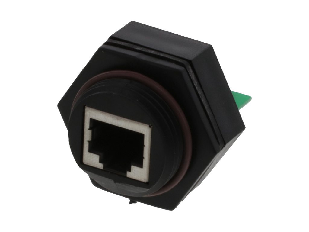 Brad from Molex Female Ethernet Connector, PCB Mount Straight 1 Port