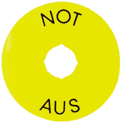 ABB Legend Plate, Emergency Stop