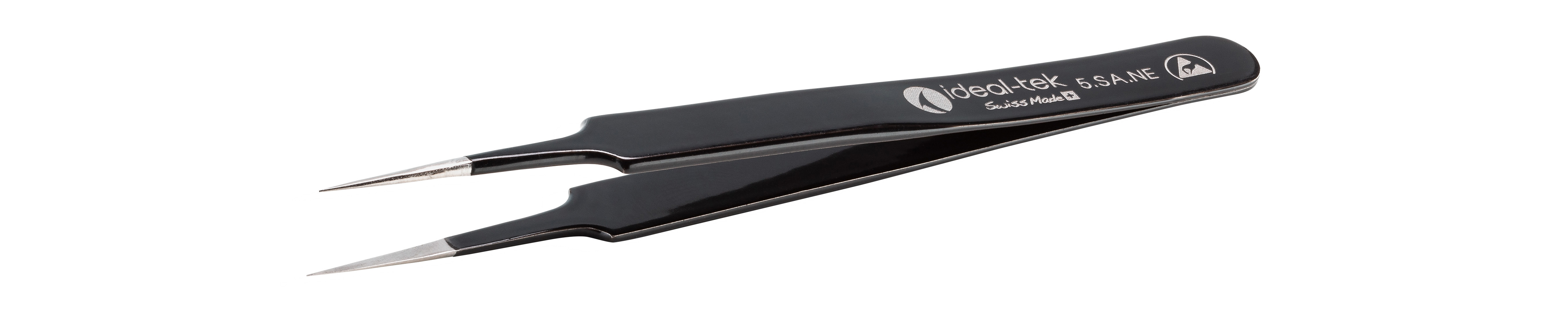 ideal-tek 110 mm, Polyester (Handle), Stainless Steel (Body), ESD Tweezers