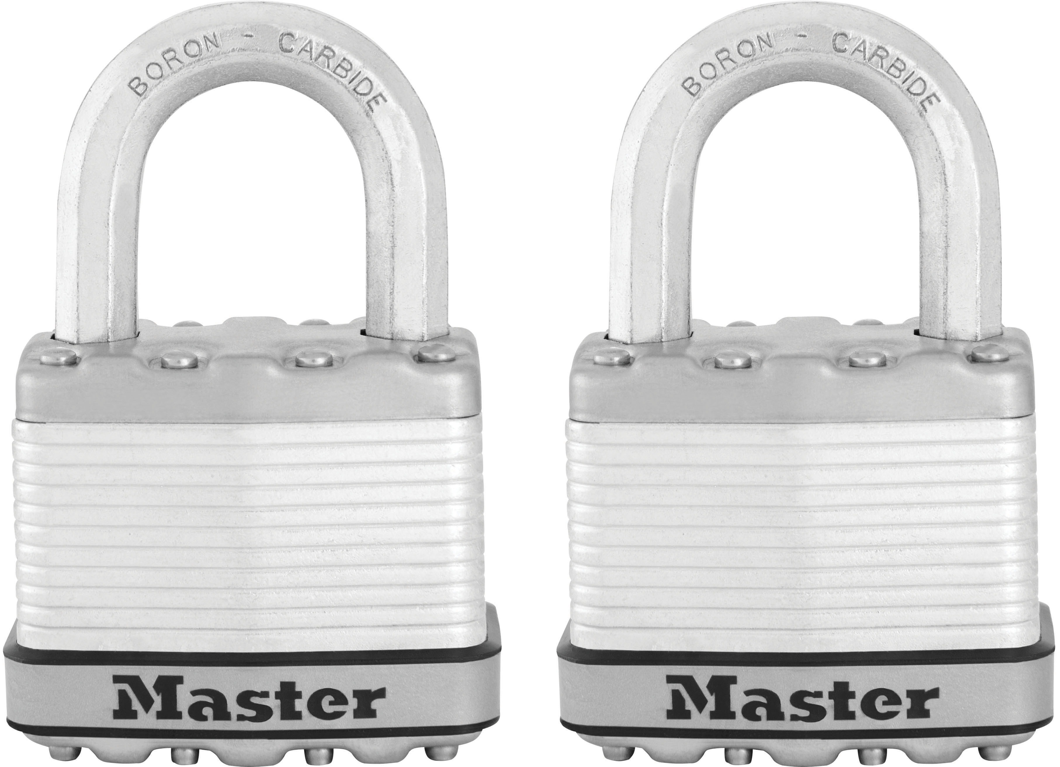 Master Lock Padlock Weatherproof Steel Padlock, Keyed Alike, 9mm Shackle, 52mm Body