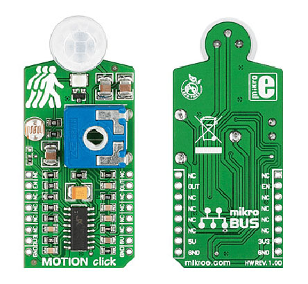 MikroElektronika Motion Sensor Add On Board for PIR500B