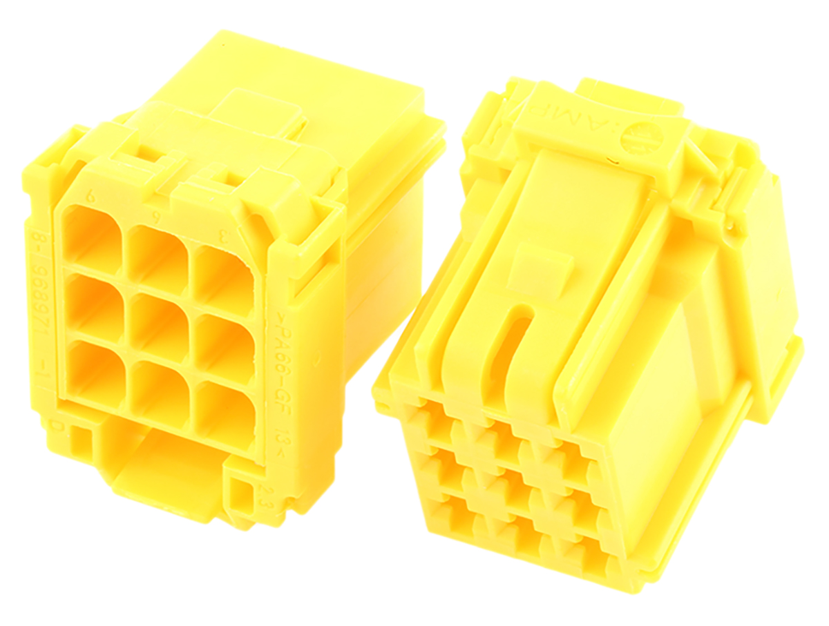 TE Connectivity, AMP MCP 2.8 Female Automotive Connector, 5.5mm Pitch, 9 Way, 3 Row
