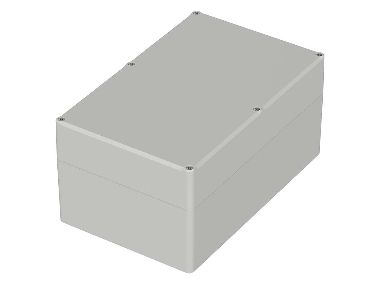 Bopla Euromas II Series Light Grey ABS Enclosure, IP65, Light Grey Lid, 250 x 160 x 122mm
