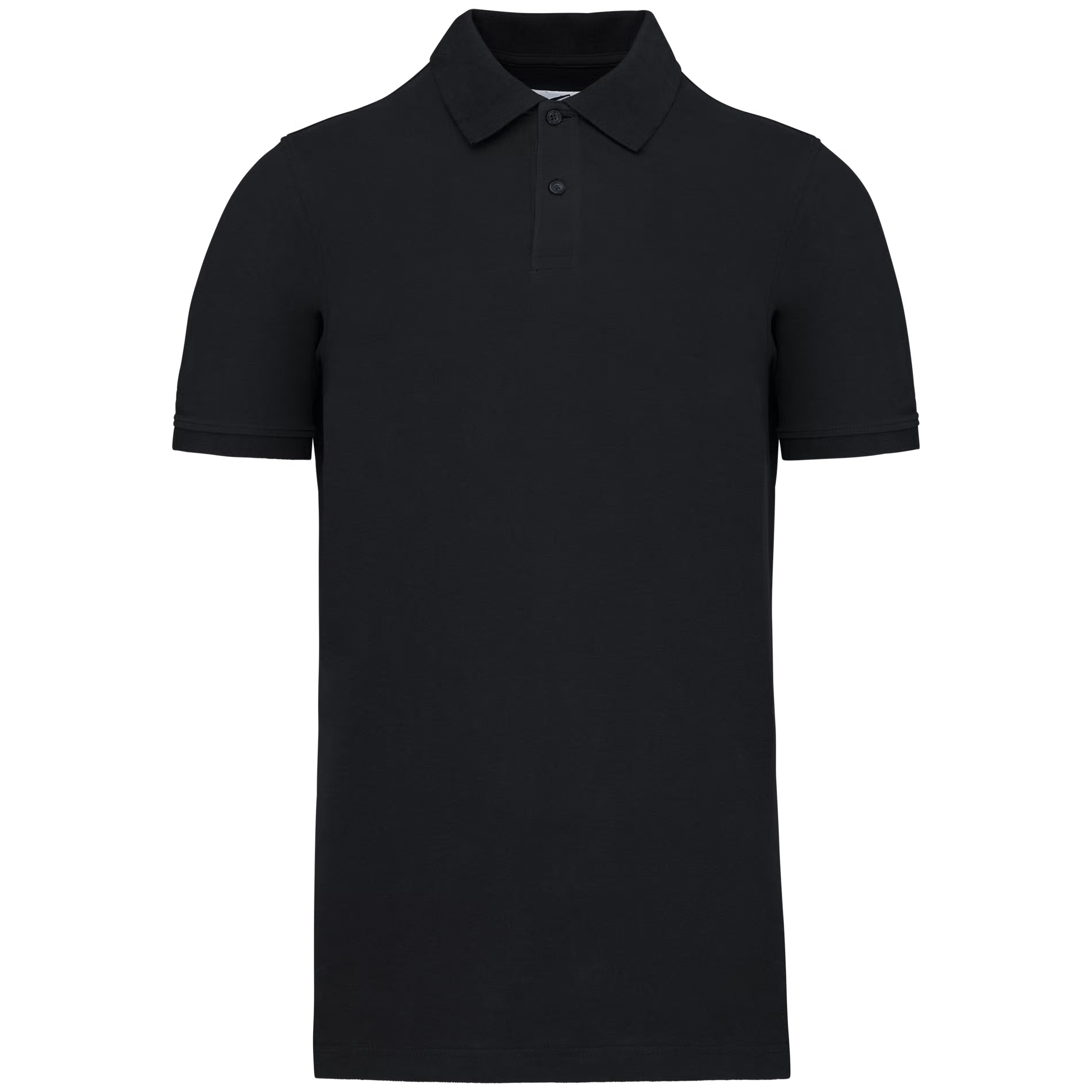 KARIBAN K2025 Black 100% Cotton Polo Shirt, UK- M, EUR- M