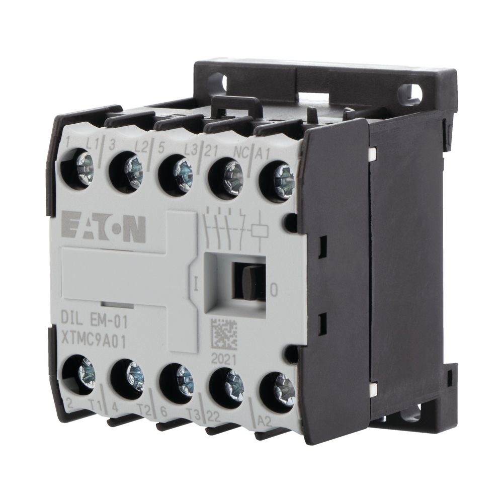 Eaton DILEM Contactor, 24 V ac Coil, 3-Pole, 9 A, 4 kW, 1 NC, 400V