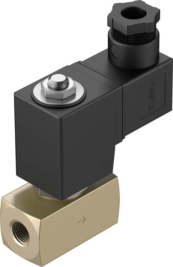 Festo 2/2-Way, Closed, Monostable Pneumatic Solenoid Valve - Electrical G 1/4 VZWD Series, 1491847