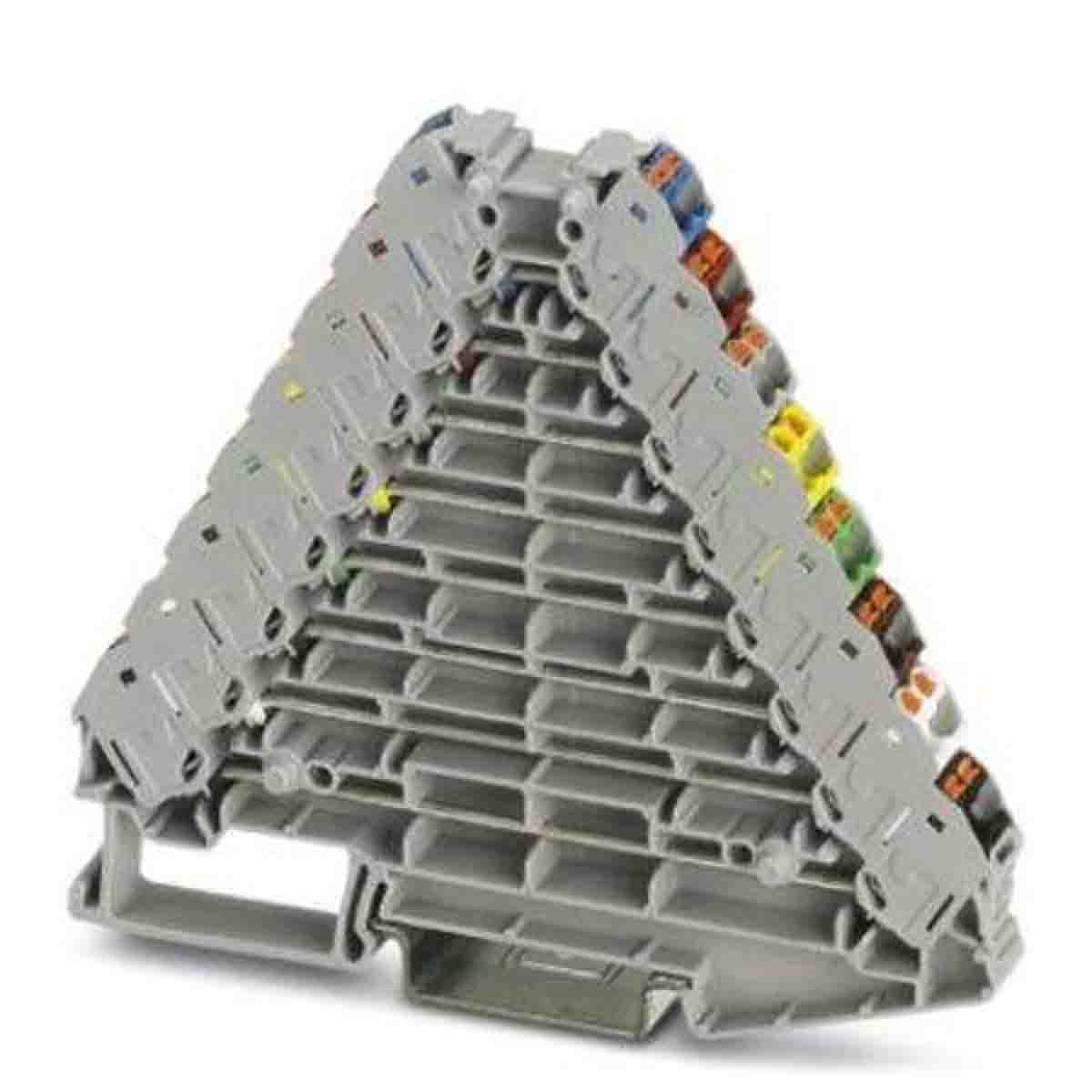 Phoenix Contact 3270230 PTRV Series Grey, 0.14 → 2.5mm², Push In Termination