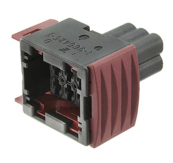 TE Connectivity, Junior Power Timer Automotive Connector Socket Black Cable Mount 6 Way 1-963212-1