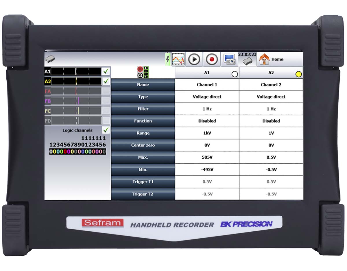 Sefram DAS30 Data Acquisition System, 2 Channel(s), Ethernet, USB, 1Msps, 14 bit