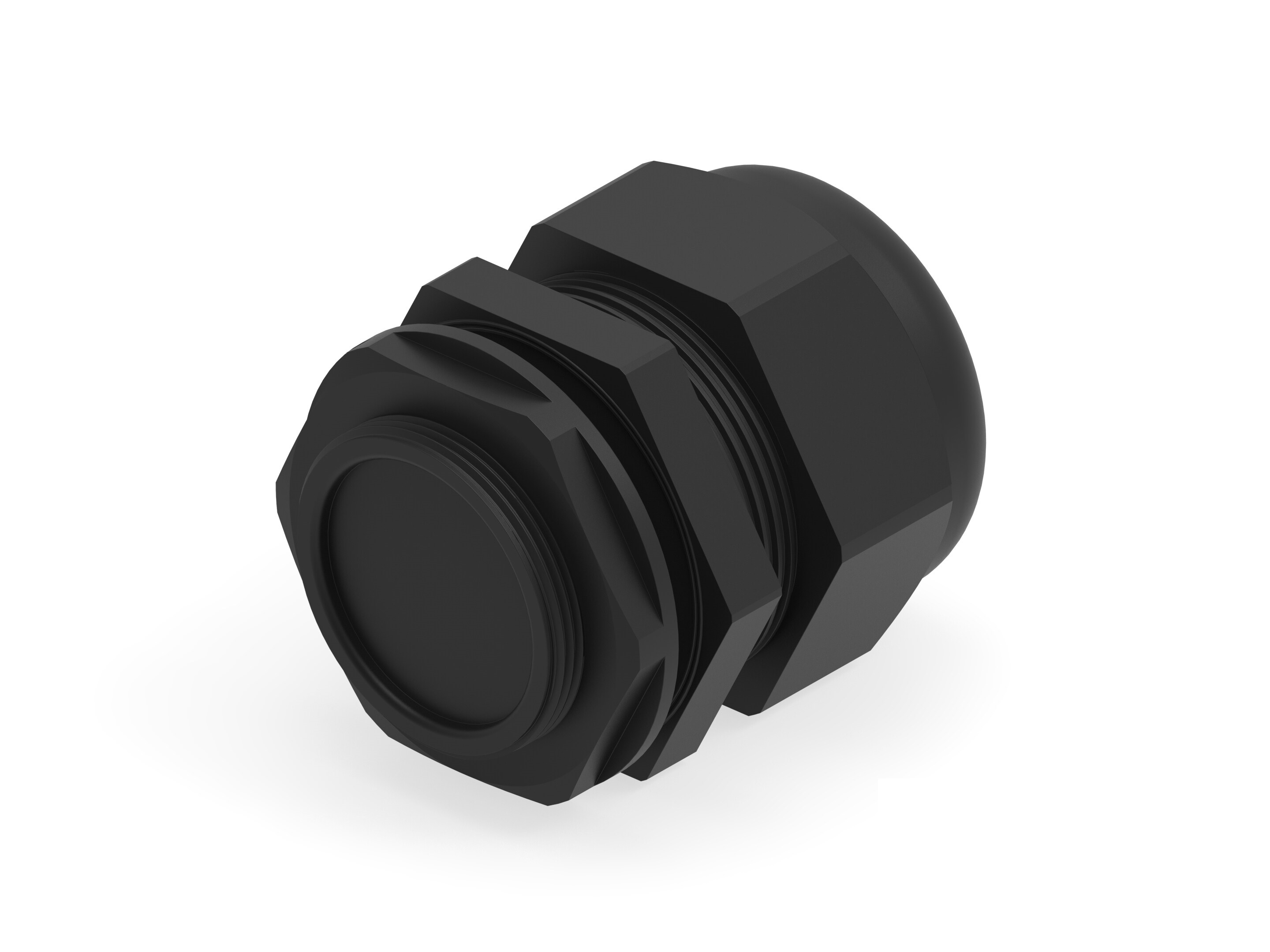 Entrelec 1SNG Series Black PA 6 Cable Gland, M40 Thread, 22mm min., 32mm max., IP66, IP68