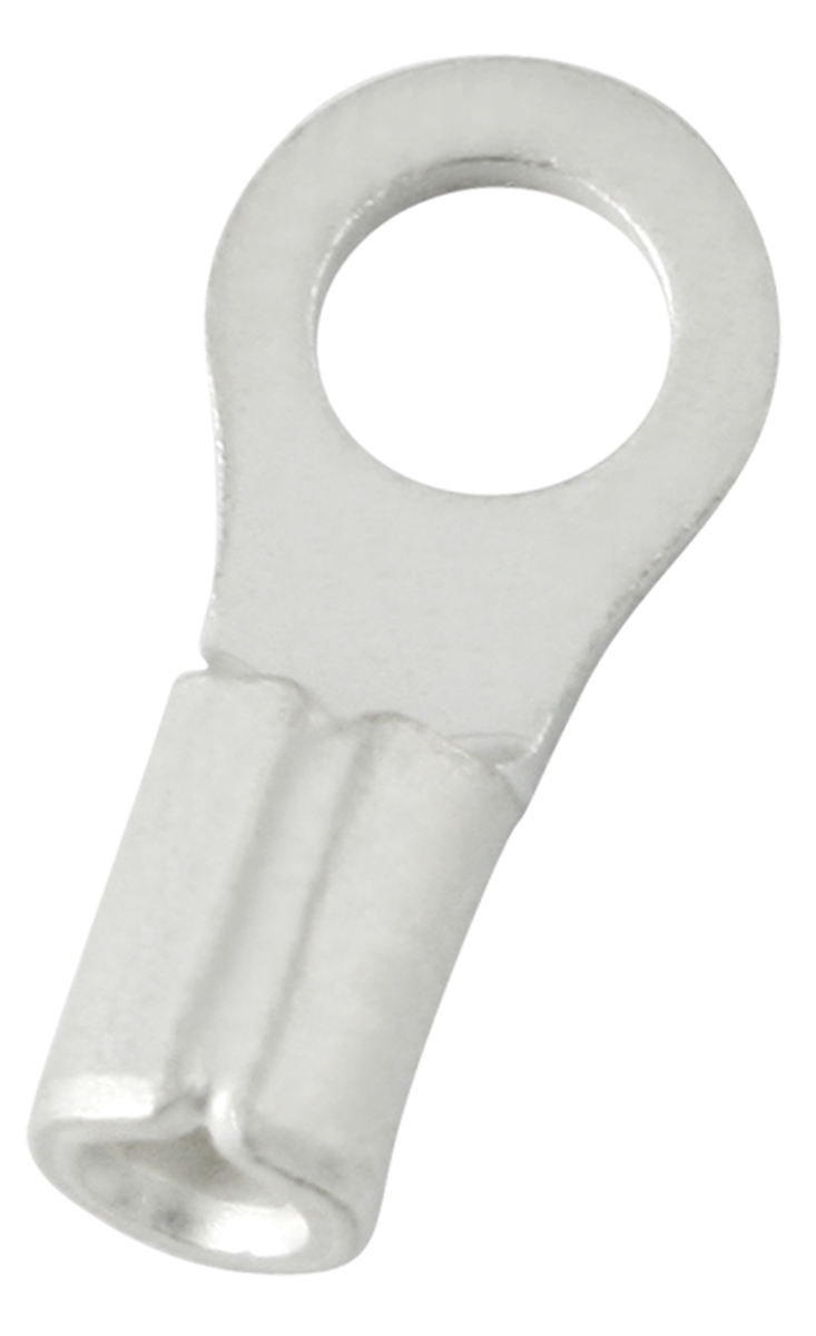 RS PRO Uninsulated Ring Terminal, 3.7mm Stud Size, 0.5mm² to 1.5mm² Wire Size